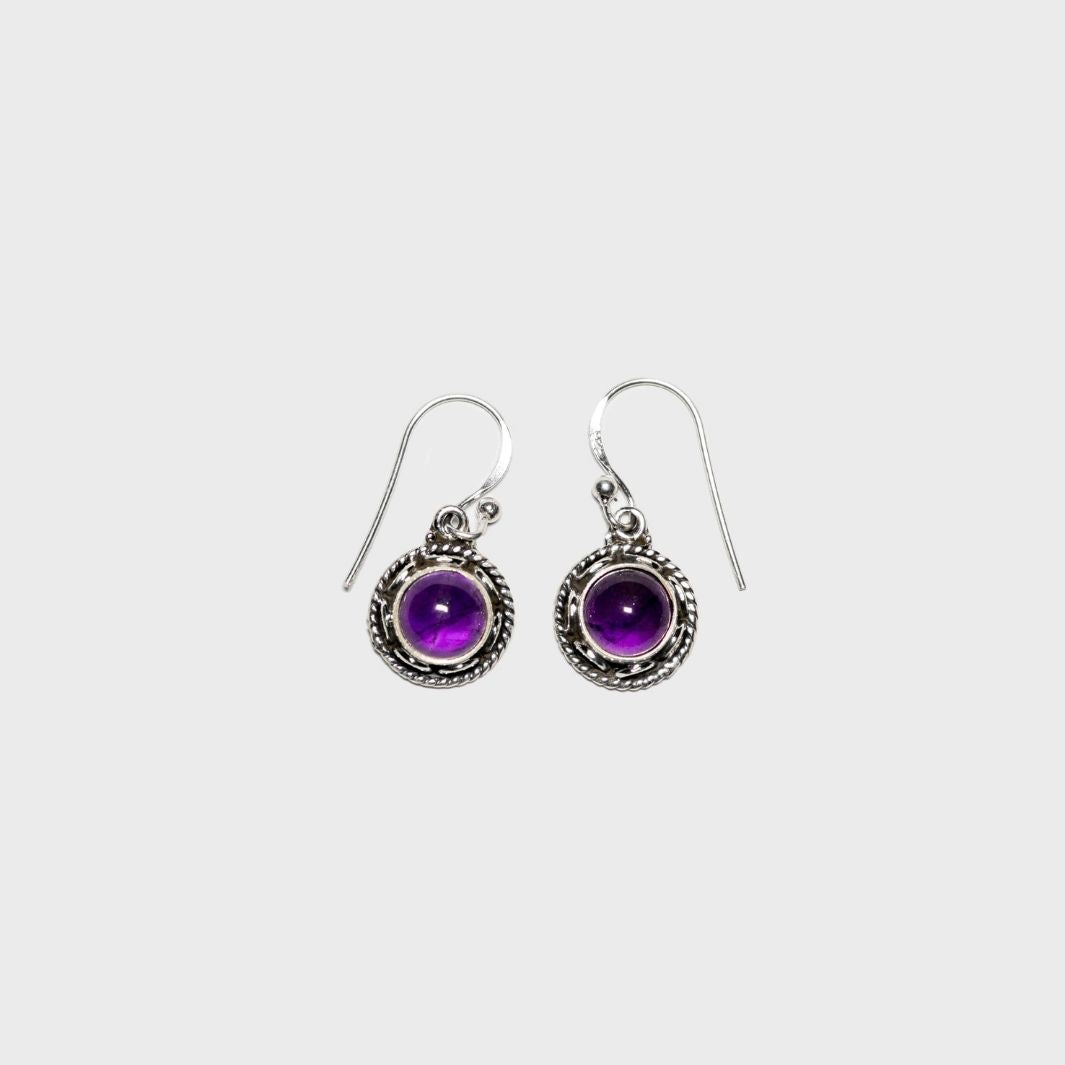 Amethyst 925 Silver Earrings