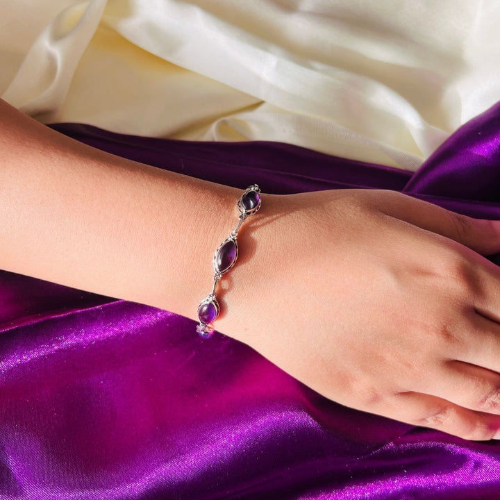 Amethyst 925 Silver Bracelet