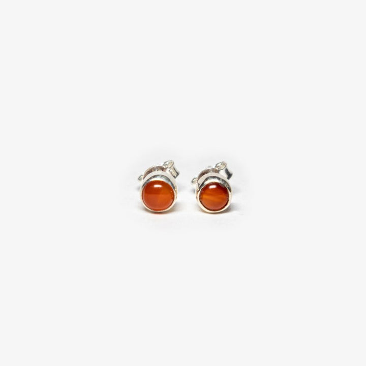 Carnelian 925 Silver Stud