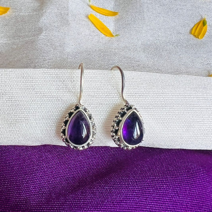 Amethyst 925 Silver Earrings