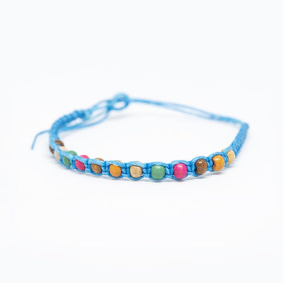 Multicolour Thread & Bead Bracelet - Set Of 3