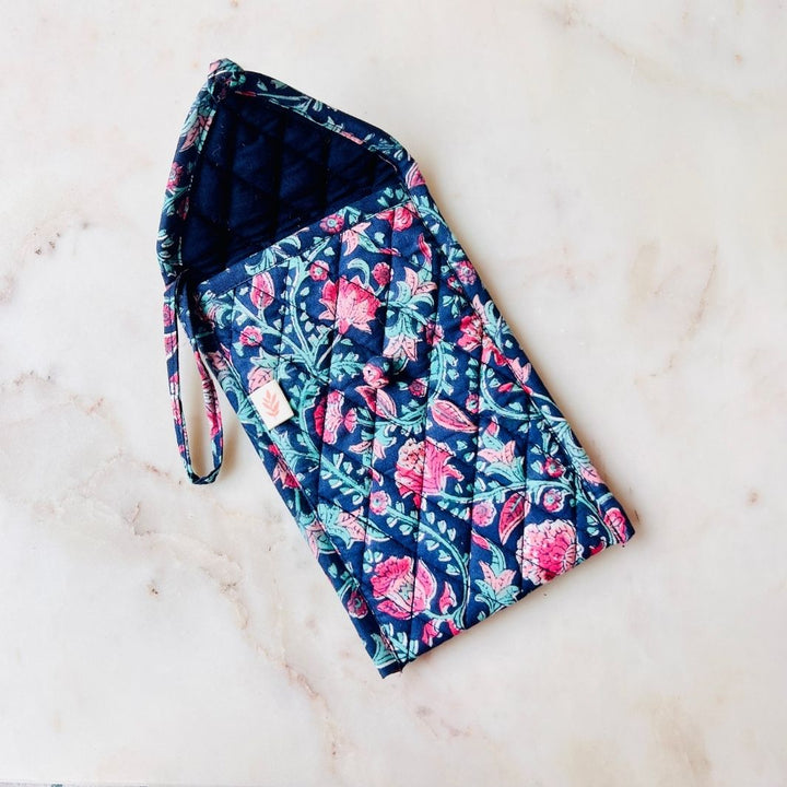 Bahaar Handblock Print Cotton Spectacle Pouch