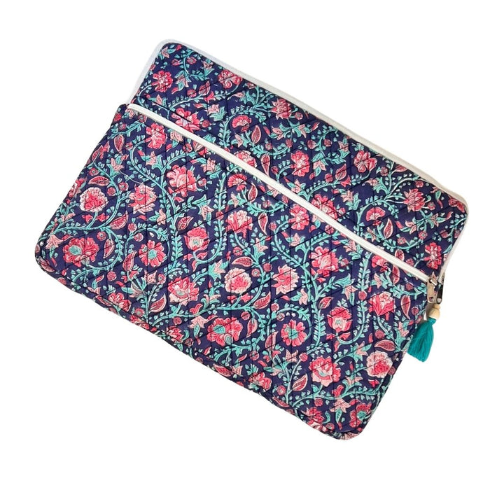 Bahaar Handblock Print Cotton Laptop Sleeve