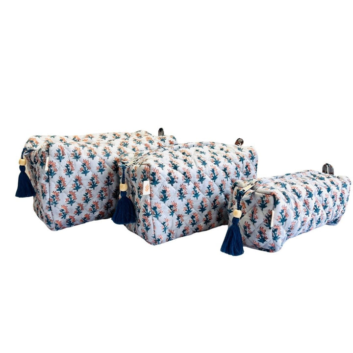 Sahaj Handblock Print Cotton Travel Bundle - Set of 3