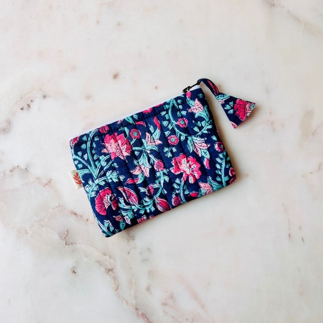 Bahaar Handblock Print Cotton Coin Pouch