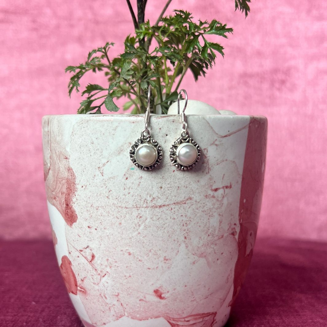 Pearl 925 Silver Earrings