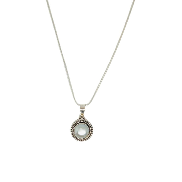 Pearl Round 925 Silver Pendant