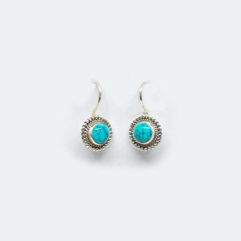 Turquoise 925 Silver Earrings