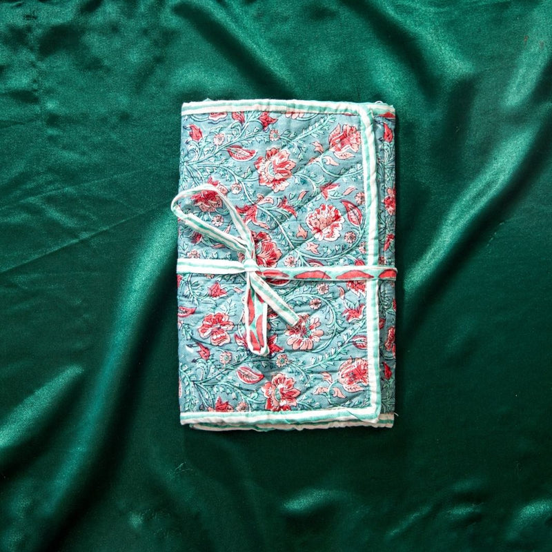 Bahaar Handblock Print Cotton Jewellery pouch