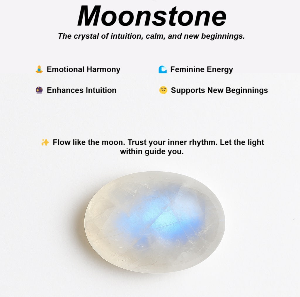 Moon Stone Round 925 Silver Ring