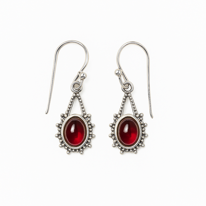 Hanging 925 Silver Earrings (All stones)