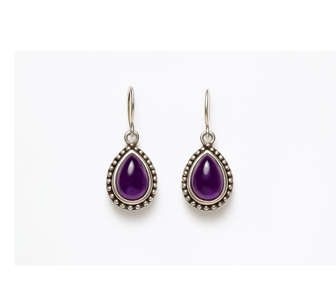 Amethyst 925 Silver Earrings