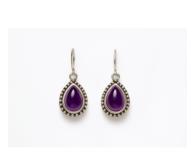 Amethyst 925 Silver Earrings
