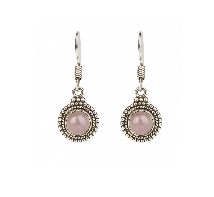 Round 925 Silver Earrings (All stones)