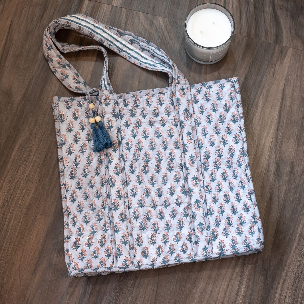 Sahaj Handblock Print Cotton Tote Bag