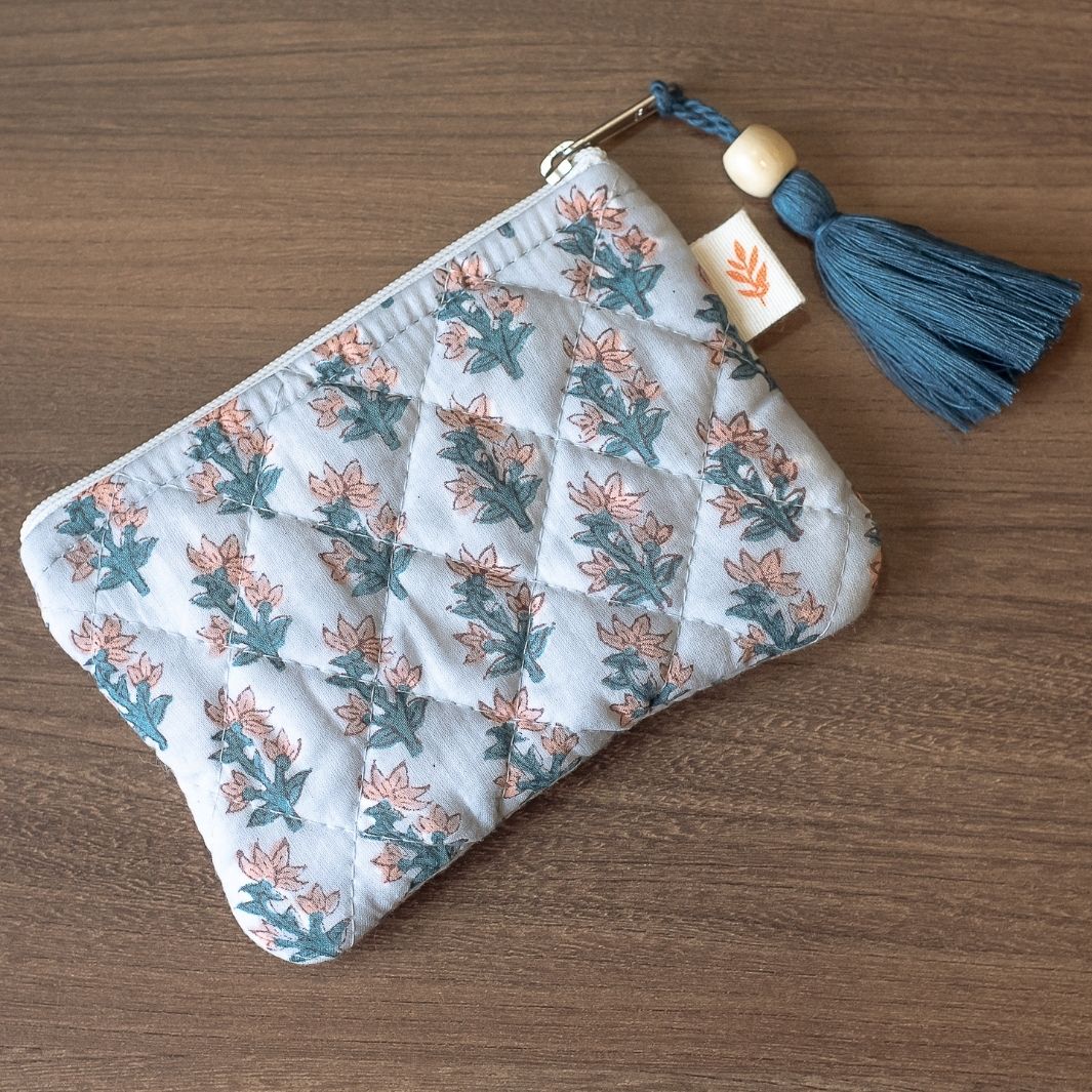 Sahaj Handblock Print Cotton Coin  Pouch