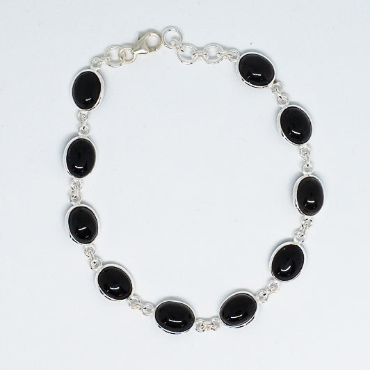 Artistic 925 Silver-Black Onyx Bracelet