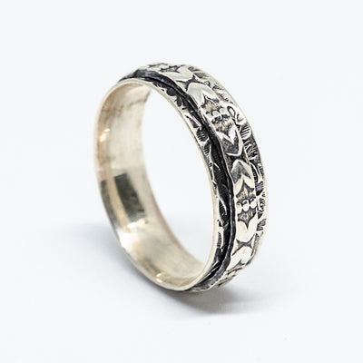 Rustic 925 Silver-Ring
